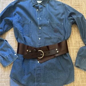 STUNNING SANDWICH_ AMSTERDAM LEATHER STATEMENT BELT